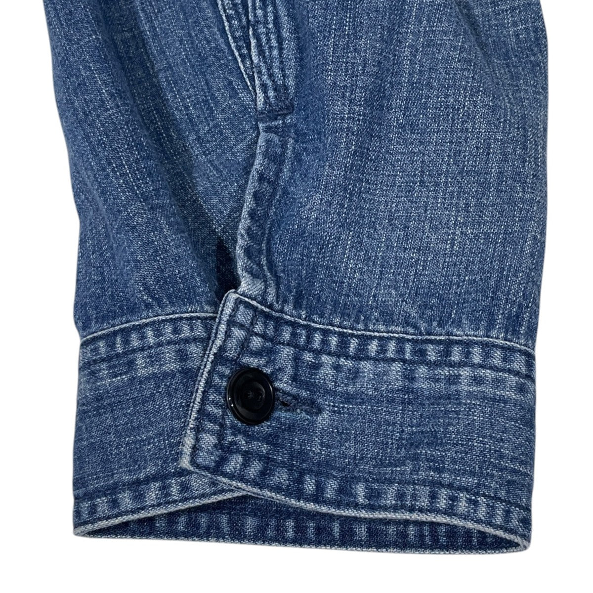 23SS ペイント加工ジップアップデニムジャケット One Wash Denim Blouson ワンウォッシュ デニムブルゾン 3720400005