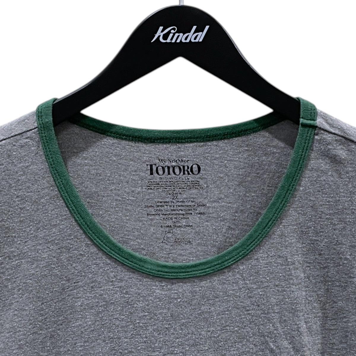 となりのトトロ プリント リンガーTシャツ スタジオジブリ Studio Ghibli My Neighbor Totoro 1988 Ringer T-Shirt