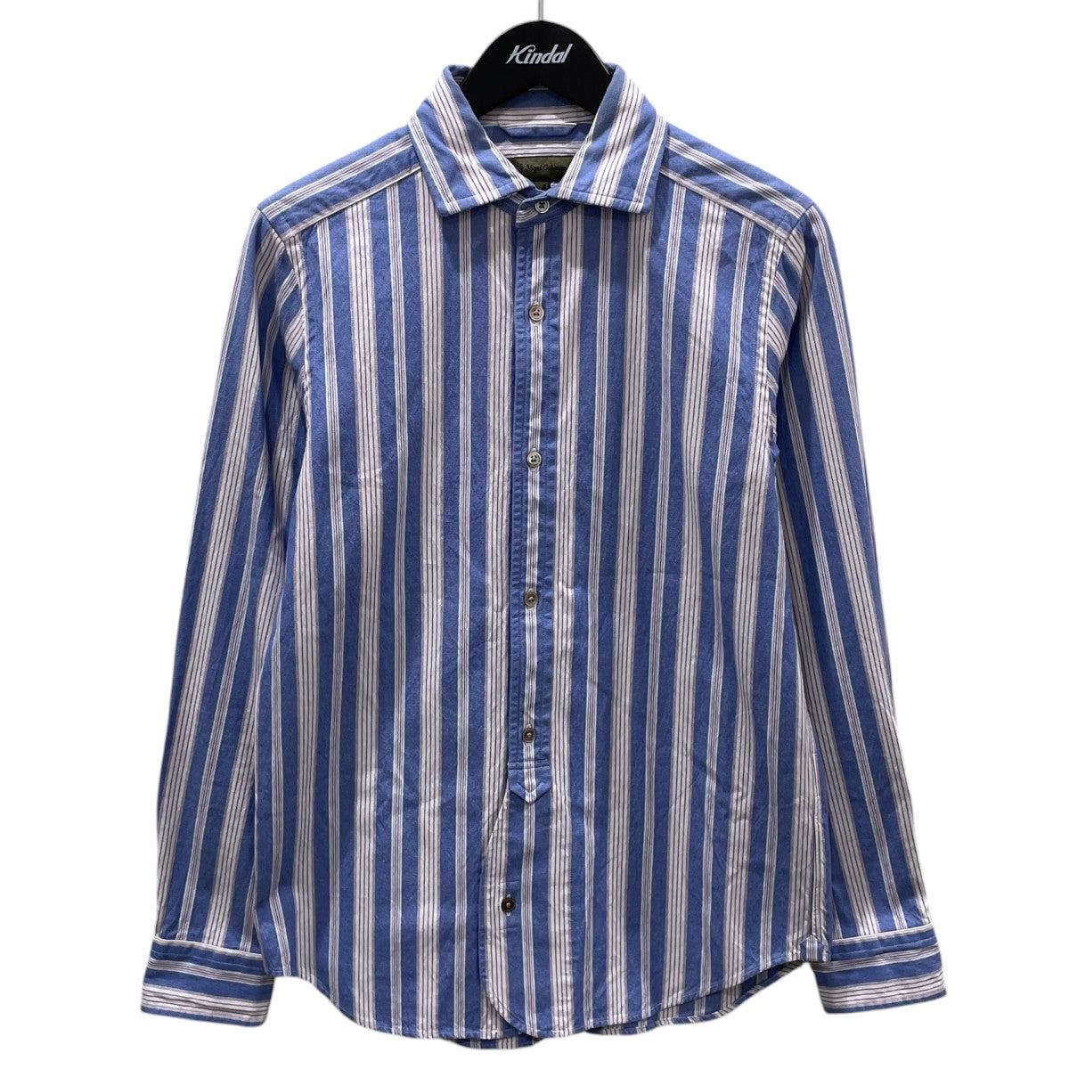 ストライプ柄シャツ BRITISH OFFICERS SHIRT OX ブリティッシュ オフィサーズ シャツ オックス 80350010003