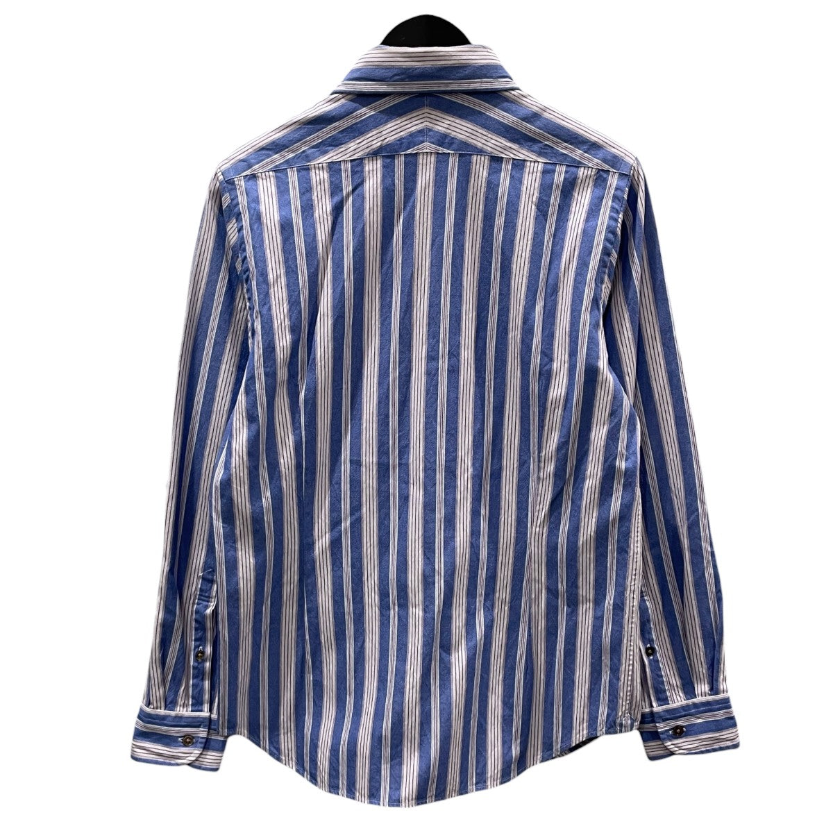 ストライプ柄シャツ BRITISH OFFICERS SHIRT OX ブリティッシュ オフィサーズ シャツ オックス 80350010003
