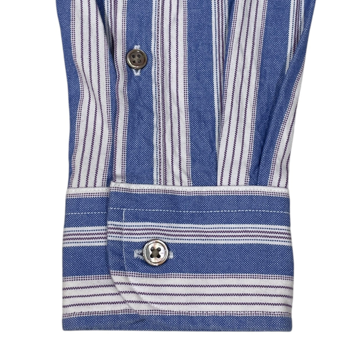 ストライプ柄シャツ BRITISH OFFICERS SHIRT OX ブリティッシュ オフィサーズ シャツ オックス 80350010003