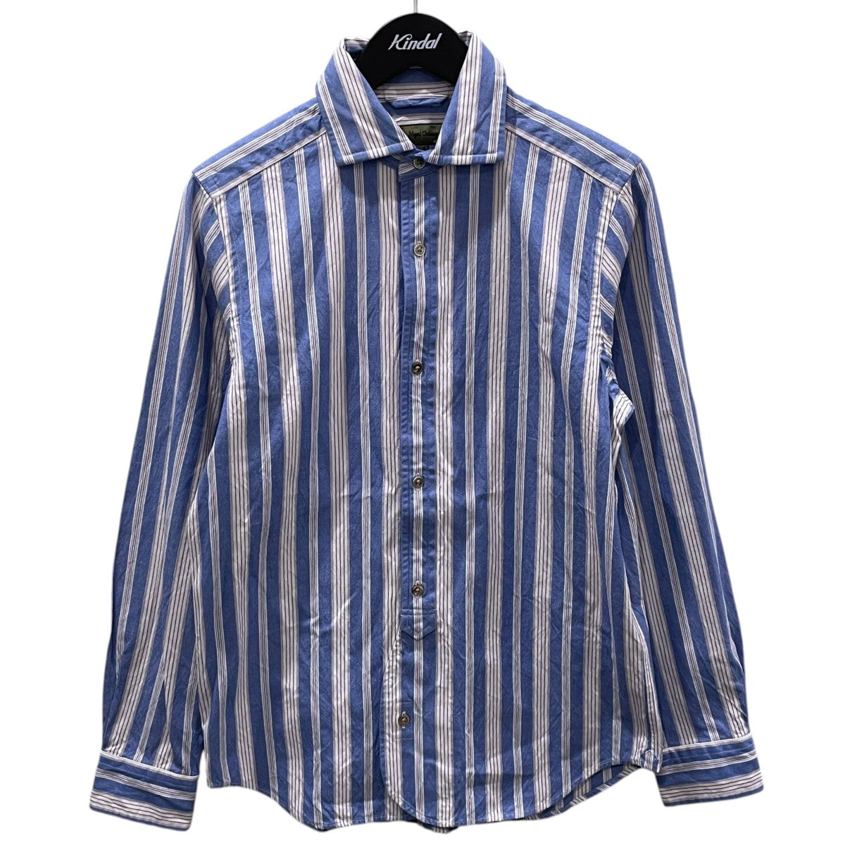 ストライプ柄シャツ BRITISH OFFICERS SHIRT OX ブリティッシュ オフィサーズ シャツ オックス 80350010003