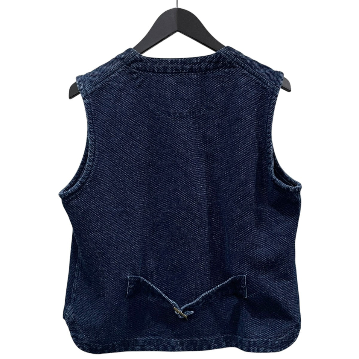 インディゴ染め刺し子ワークベスト Marcy Waistcoat マーシー ウエストコート