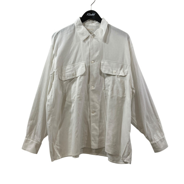 COMOLI(コモリ) 空紡オックス CPOシャツ長袖シャツV01-02016 V01-02016