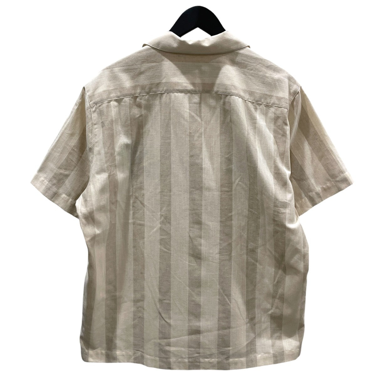 24SS ストライプ柄コットンリネンオープンカラー半袖シャツ Flying Tits フライング ティッツ SS24SS0110