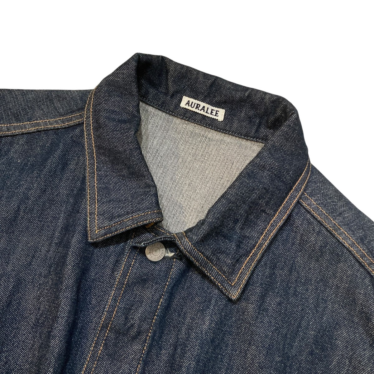 WASHED HARD TWIST DENIM BLOUZONデニムジャケットA21AB03DM