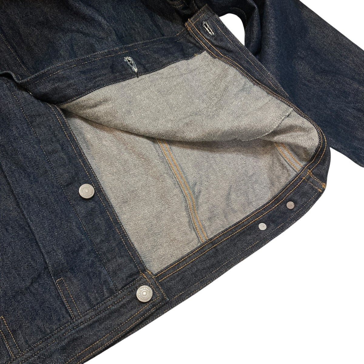 WASHED HARD TWIST DENIM BLOUZONデニムジャケットA21AB03DM
