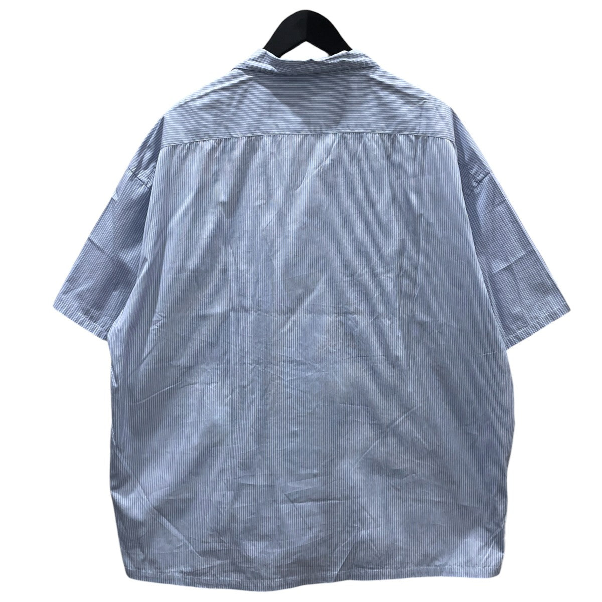 ストライプ柄オープンカラー半袖シャツ KEROUAC PIN STRIPE SHIRT ケルアック ピンストライプシャツ