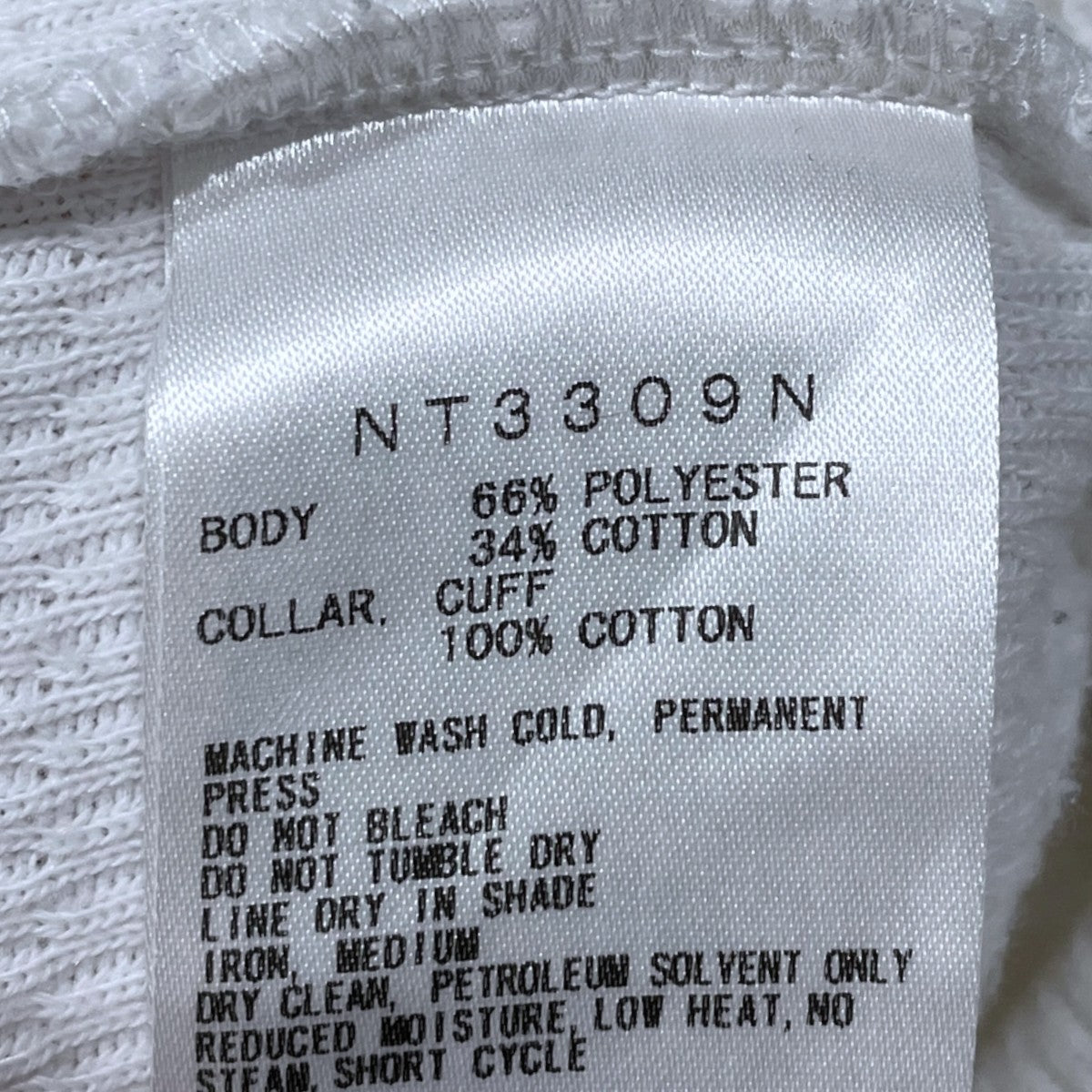 23AW ハニカムカットソー Thermal L／S Tee サーマル ロングスリーブティー NT3309N