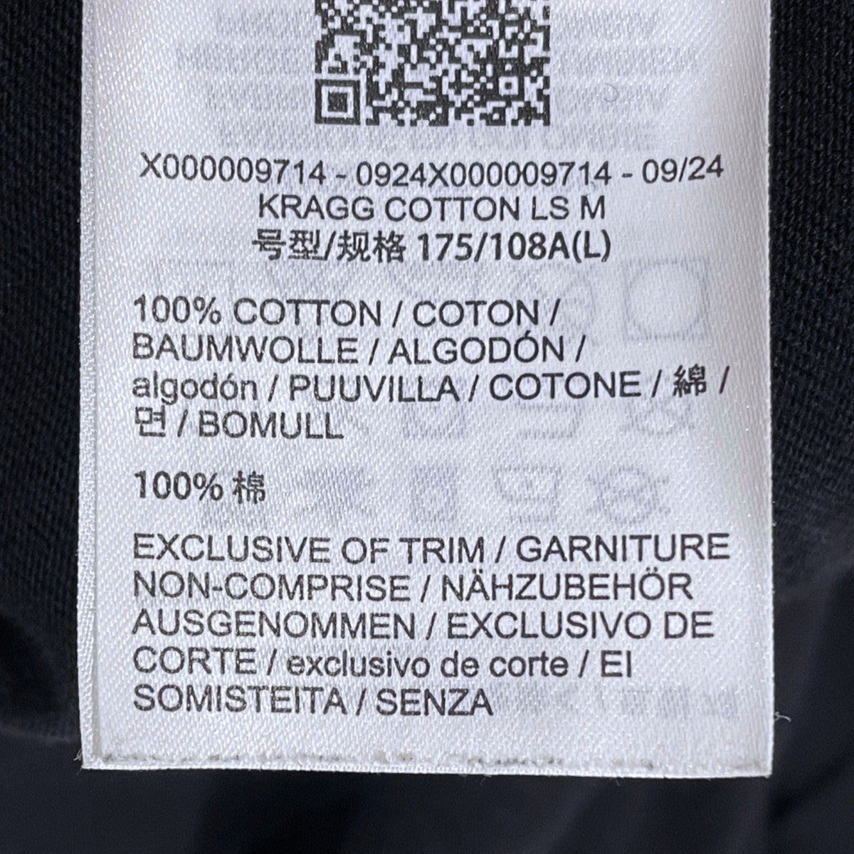長袖カットソー Kragg Cotton LS クラッグ コットン ロングスリーブ X000009714