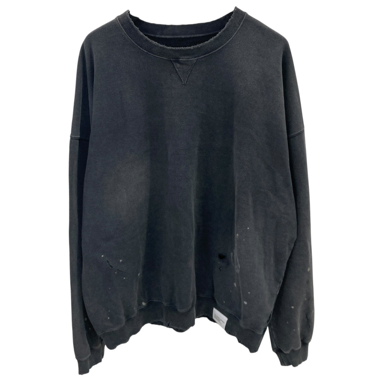 DAMAGE SWEATSHIRT LSダメージ・ペイント加工スウェットトレーナー232OKNH-CSM01