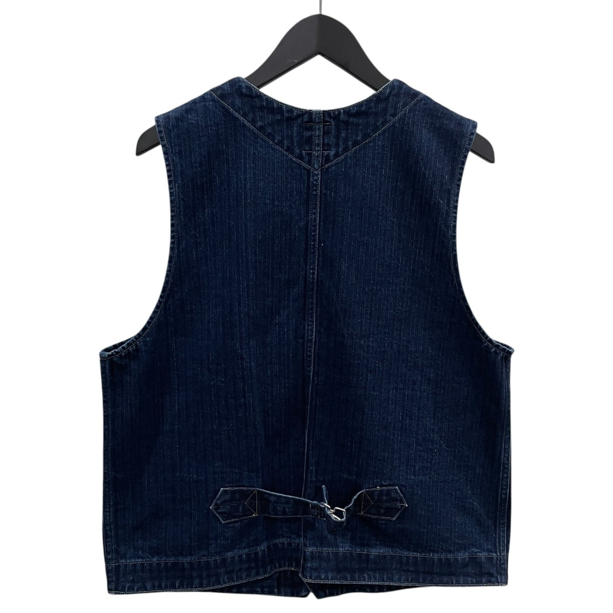 24AW デニムベスト Cruzer Jacket herringbone denim クルーザーベスト ヘリンボーンデニム 1501BS-HBI