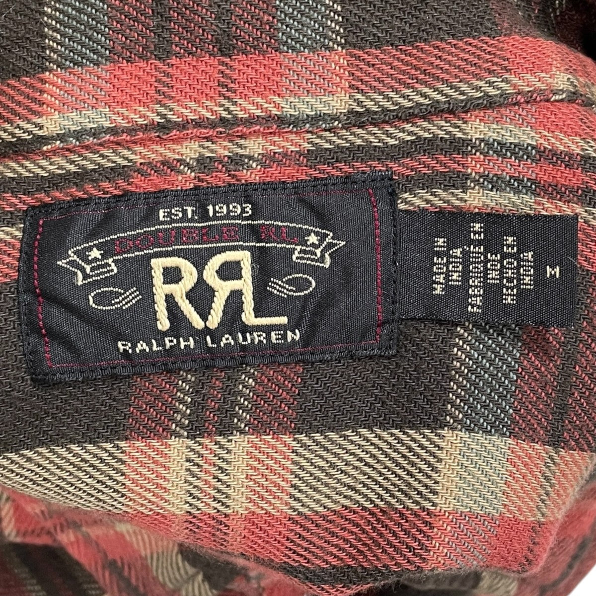 24AW チェック柄ネルシャツ Plaid Twill Workshir プレイド ツイル ワークシャツ 782959620001