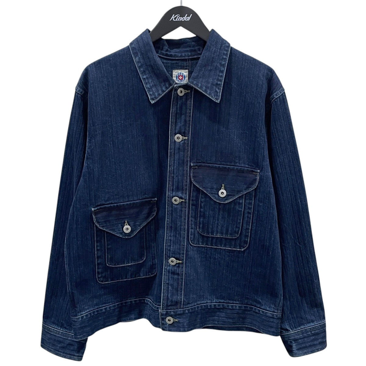 24AW ヘリンボーンデニムカバーオール Short Cruzer Jacket ショート クルーザー ジャケット 1110BS-HBI