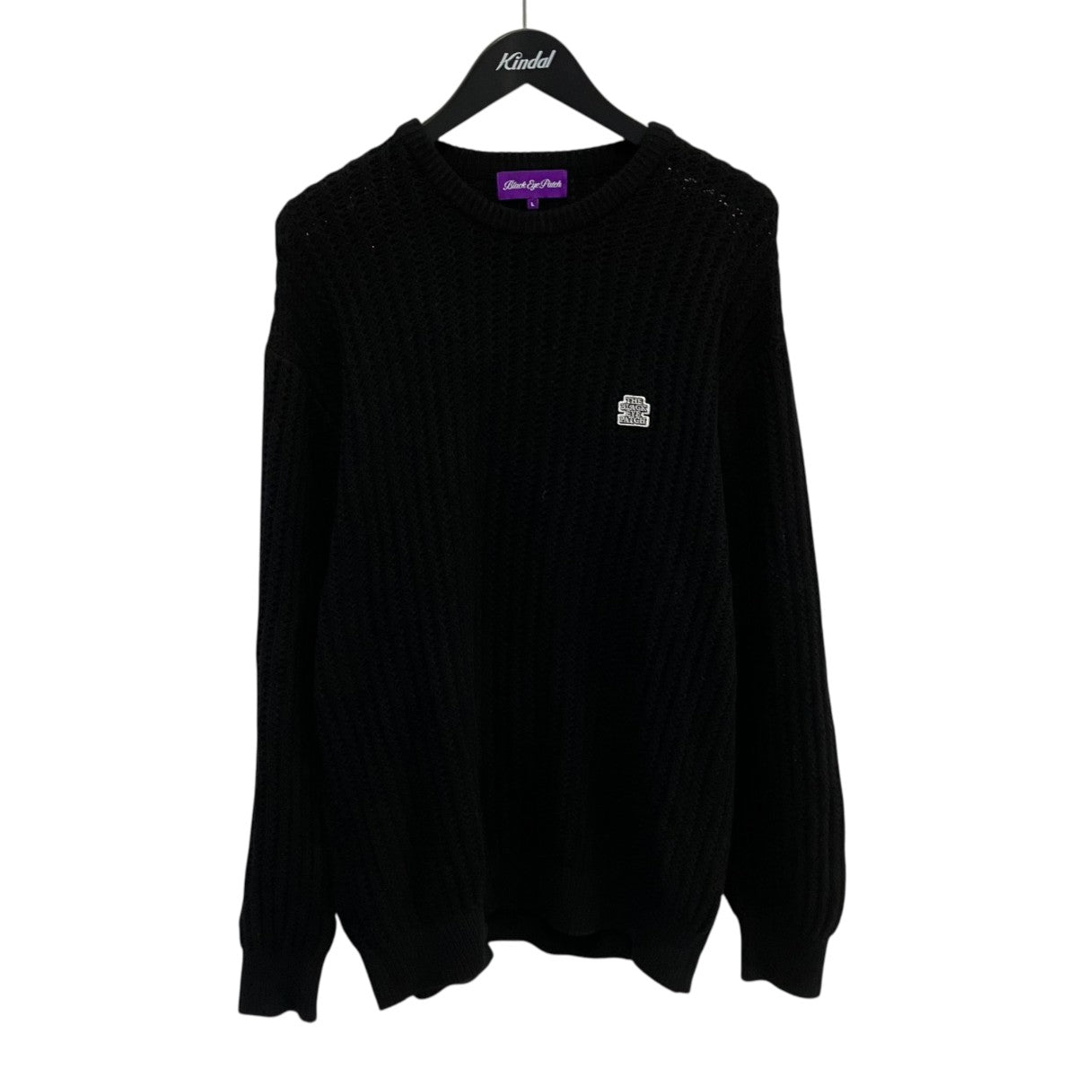 OG LABEL WAFFLE KNITTED CREWニット