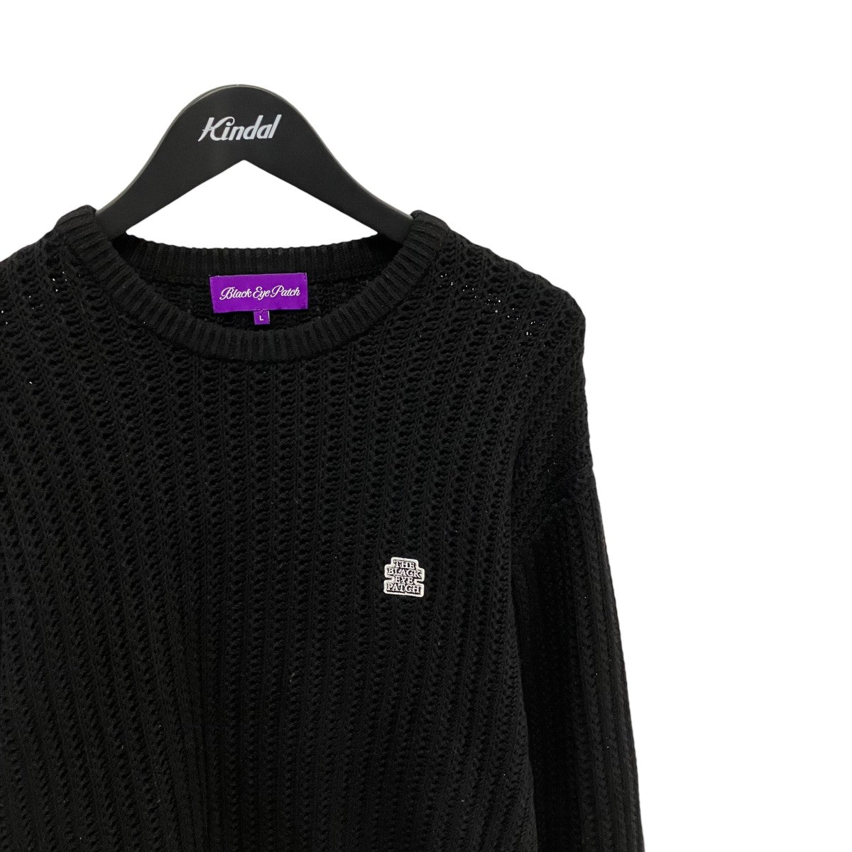 OG LABEL WAFFLE KNITTED CREWニット