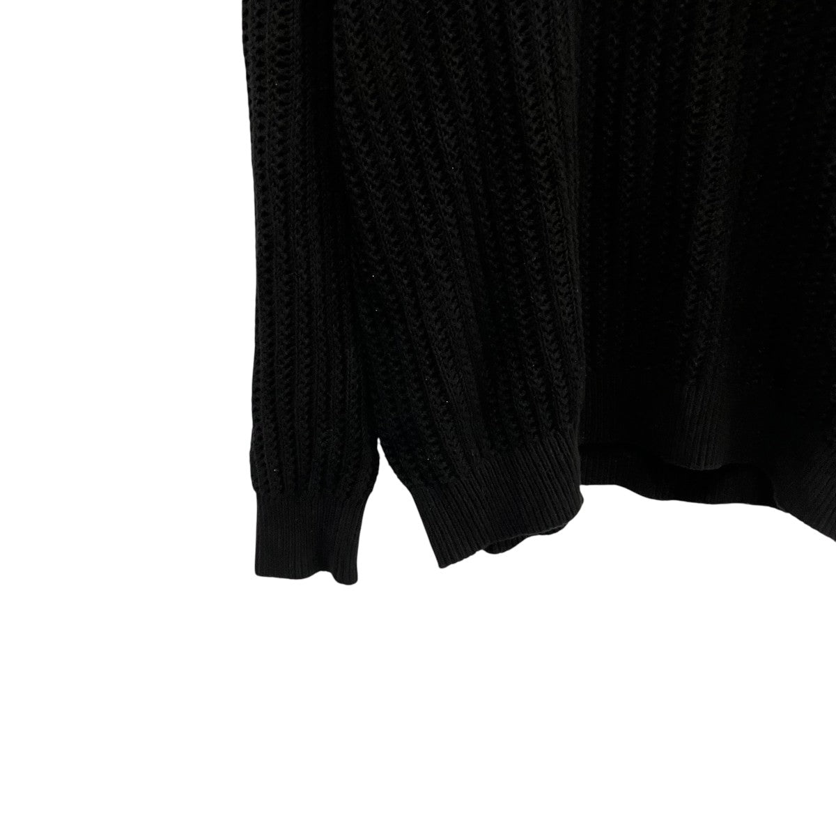 OG LABEL WAFFLE KNITTED CREWニット