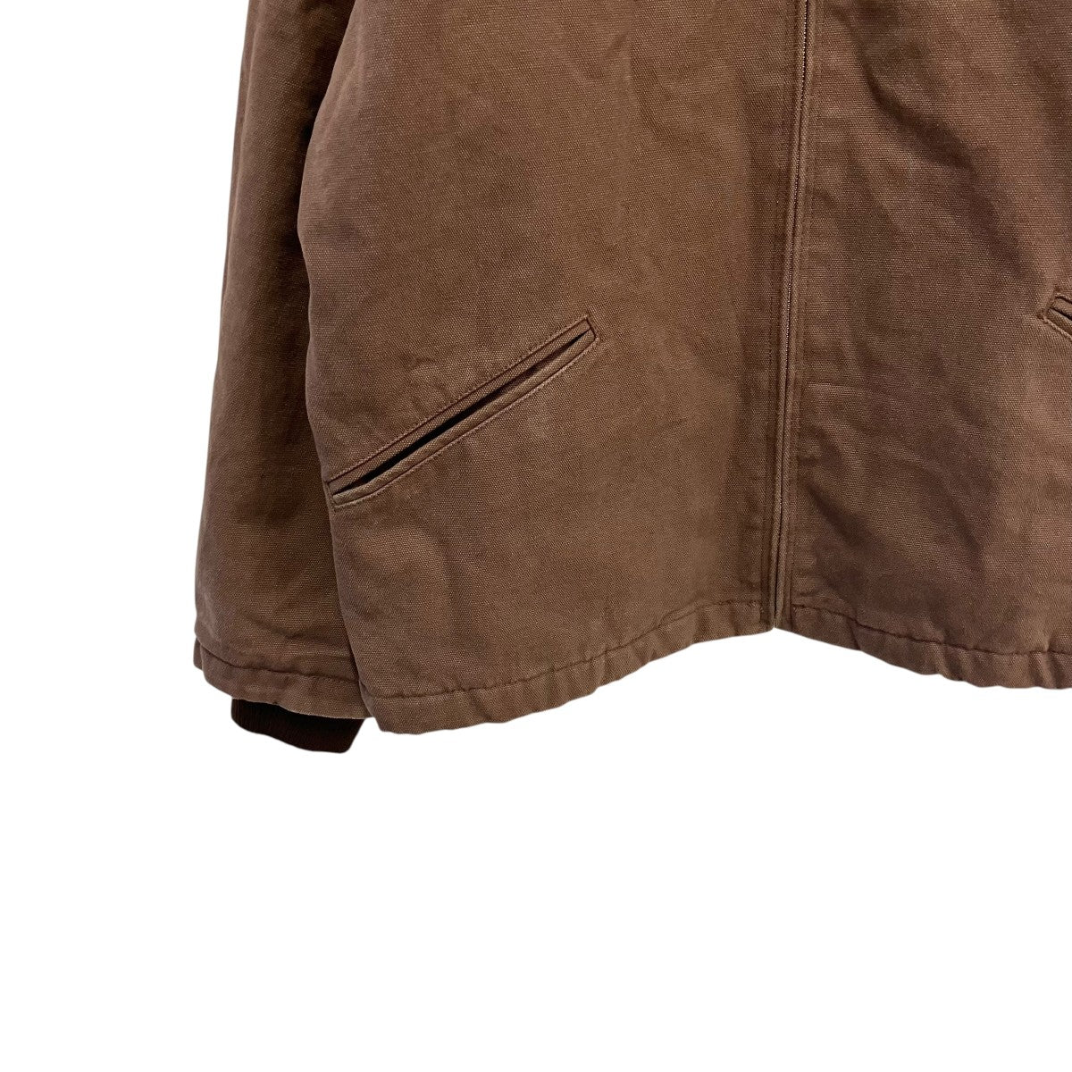 LEATHER PATCHED DUCK JACKETジップブルゾン
