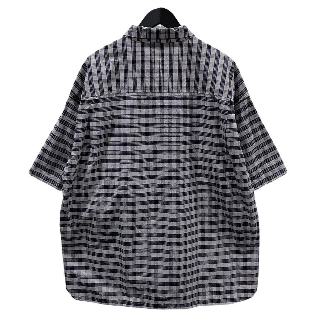 24SS コットンシルク パラカ チェック ショートスリーブ シャツ Cotton Silk PALAKA Check S／S Shirt SUGS416