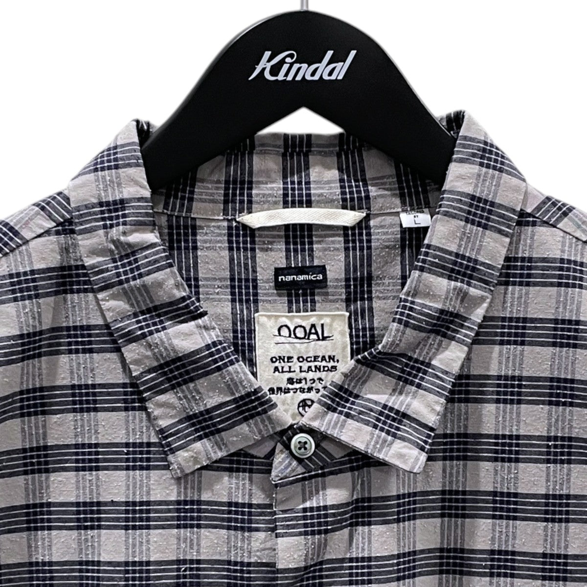 24SS コットンシルク パラカ チェック ショートスリーブ シャツ Cotton Silk PALAKA Check S／S Shirt SUGS416