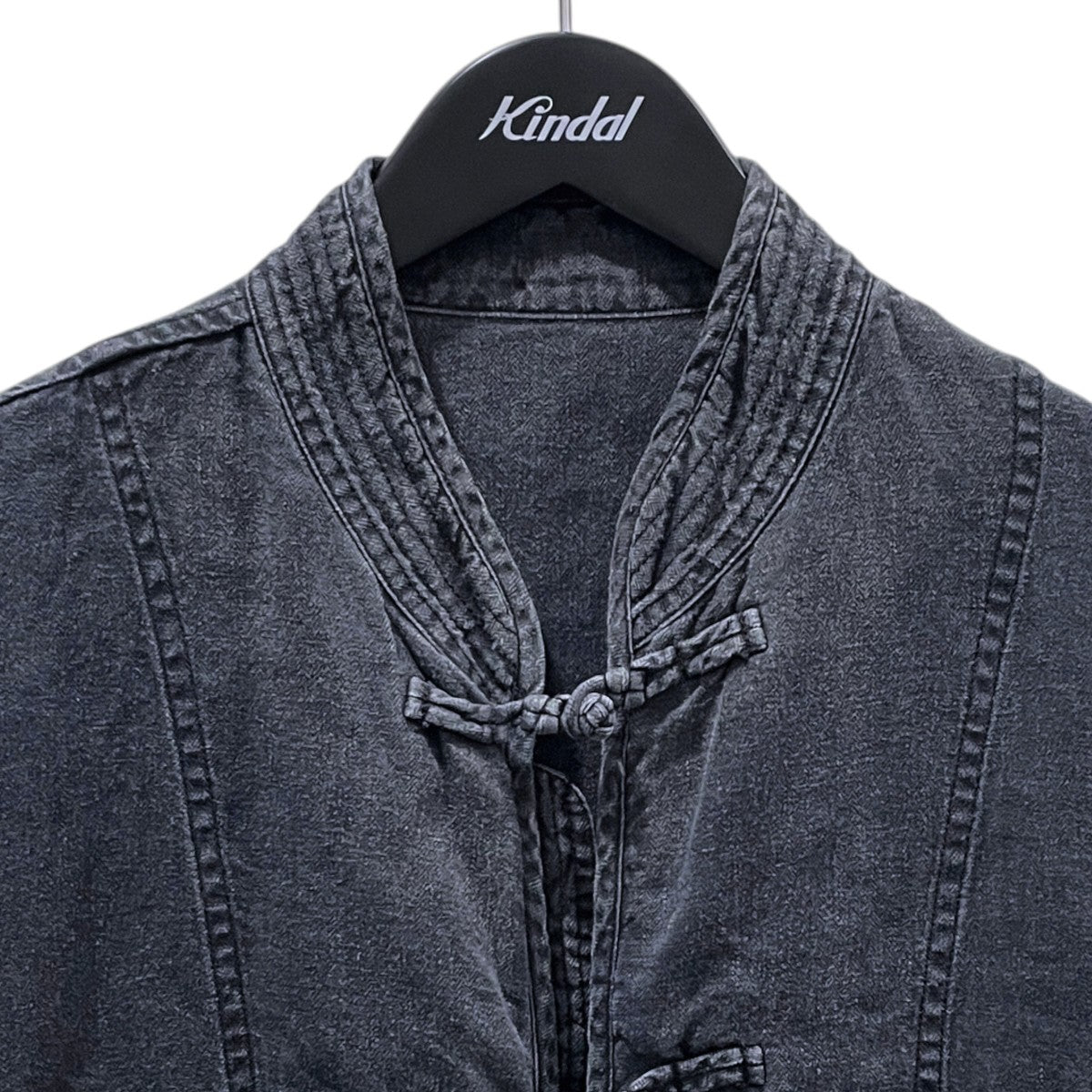 26SS ブラックリネン チャイニーズジャケット BLACK LINEN CHINESE JACKET