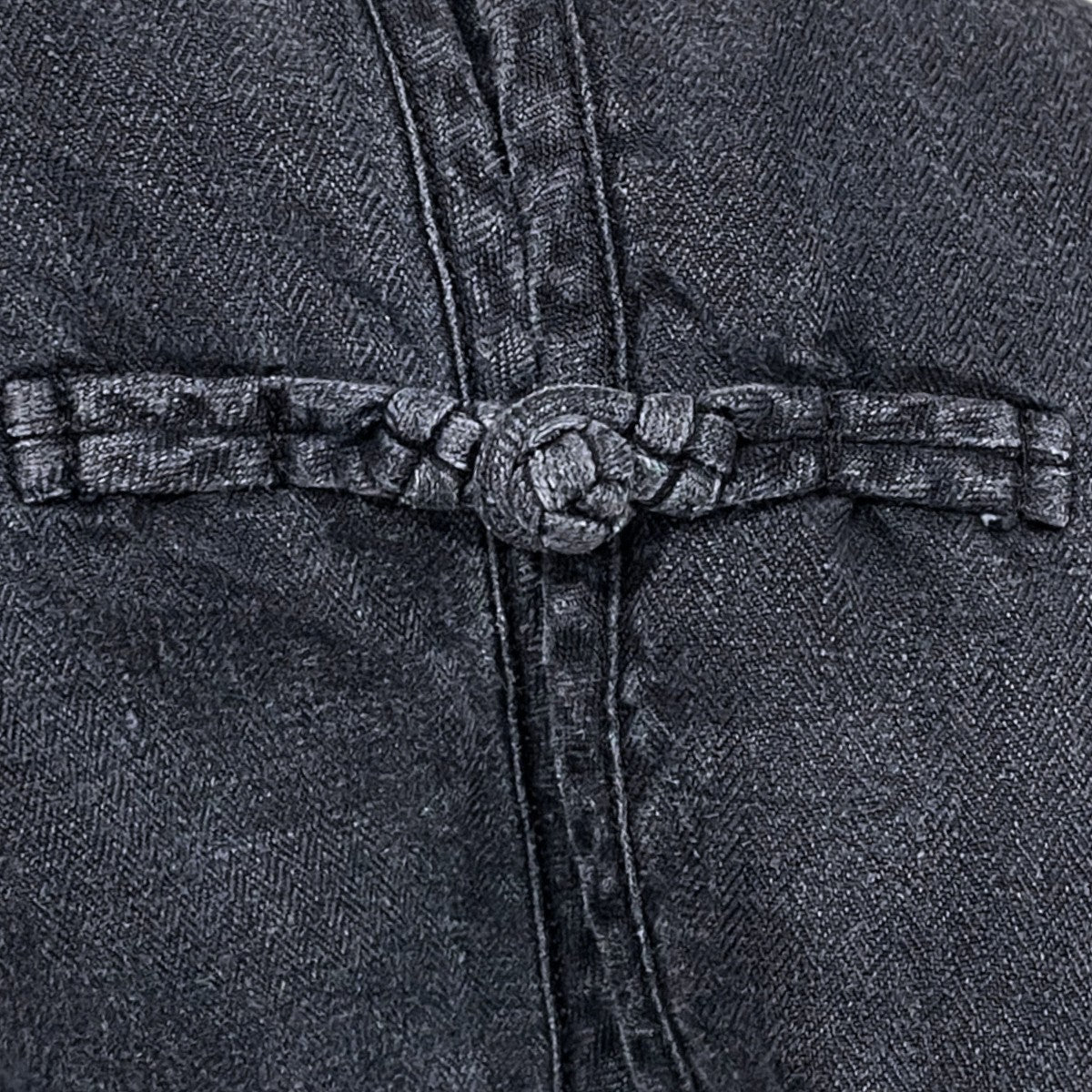 26SS ブラックリネン チャイニーズジャケット BLACK LINEN CHINESE JACKET