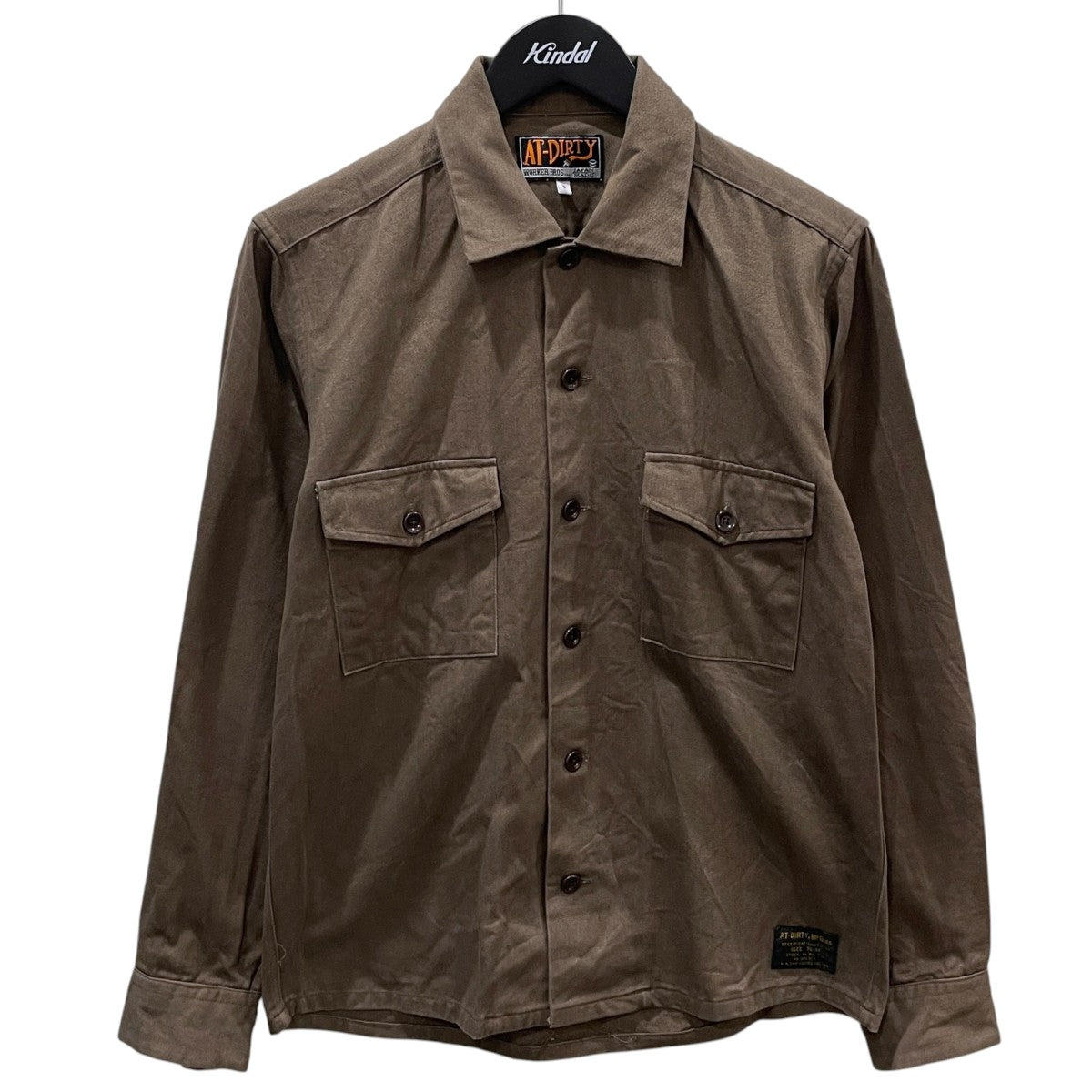 20AW バックロゴ刺繍シャツ THUNDER L／S SHIRT サンダー ロングスリーブ シャツ