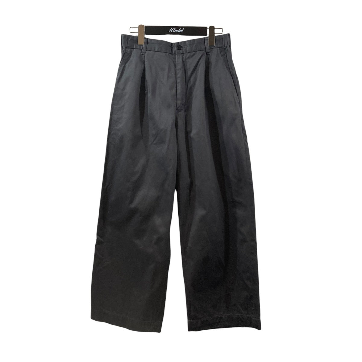 Scale Off Wool Slim Waisted Wide Tapered Chef PantsパンツGM241-40069B