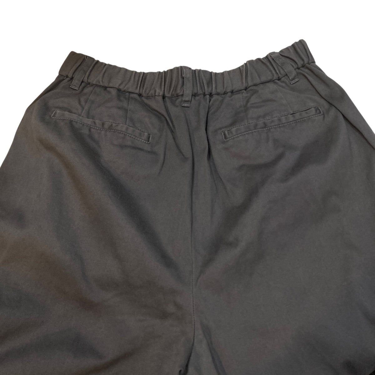 Scale Off Wool Slim Waisted Wide Tapered Chef PantsパンツGM241-40069B