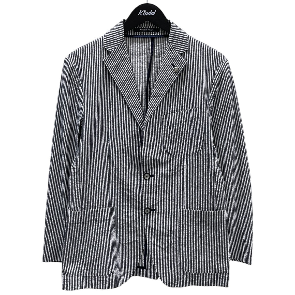 ストライプ柄シアサッカーテーラードジャケット SAHARA サハラ 79BEZ124