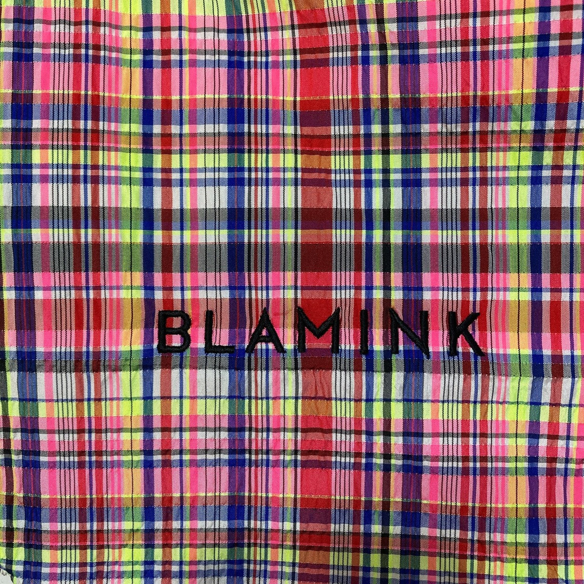BLMK チェックポーチバッグチェック巾着