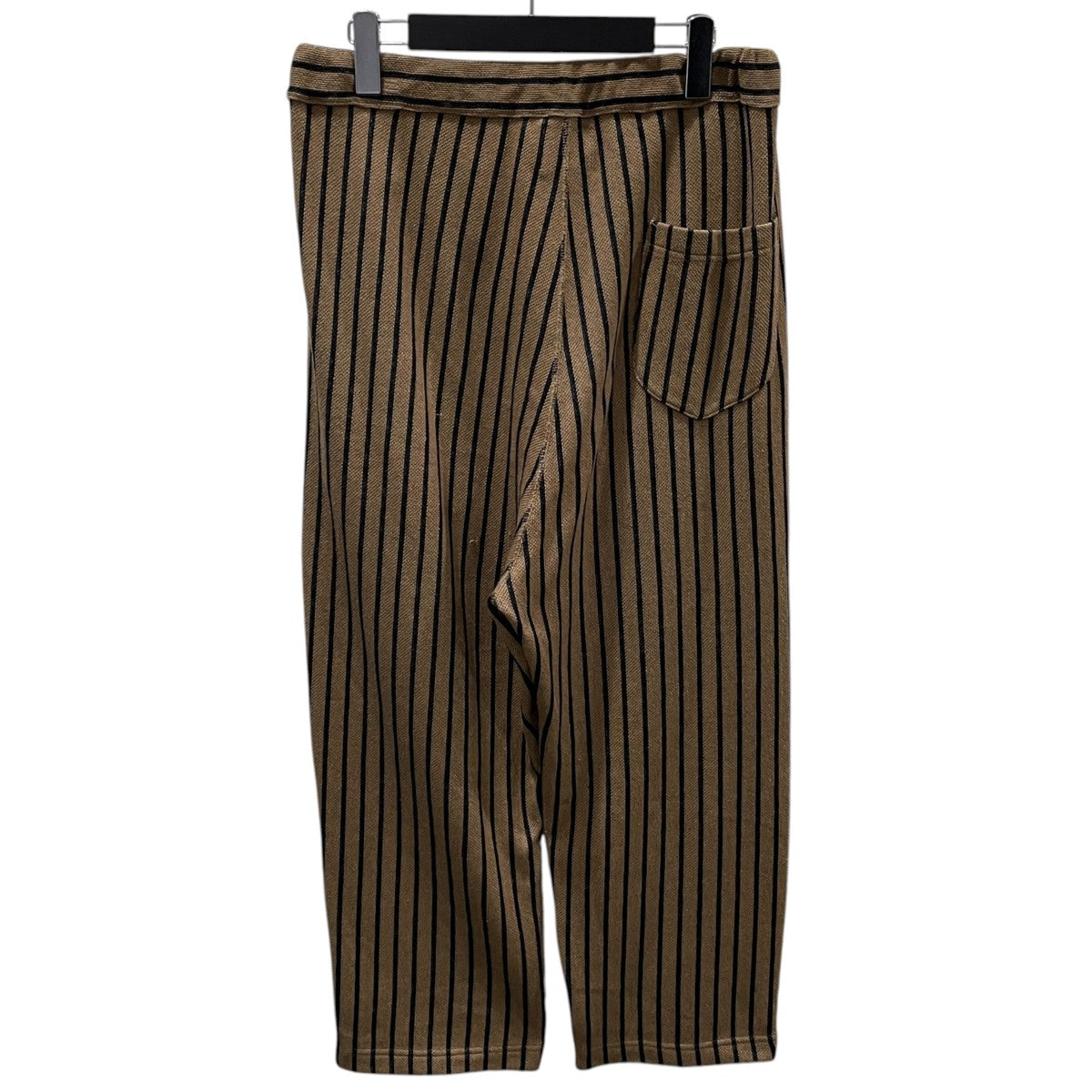 18SS ストライプ柄イージーパンツ Cotton Linen Ankle Pants コットンリネン アンクルパンツ SW-18SU203