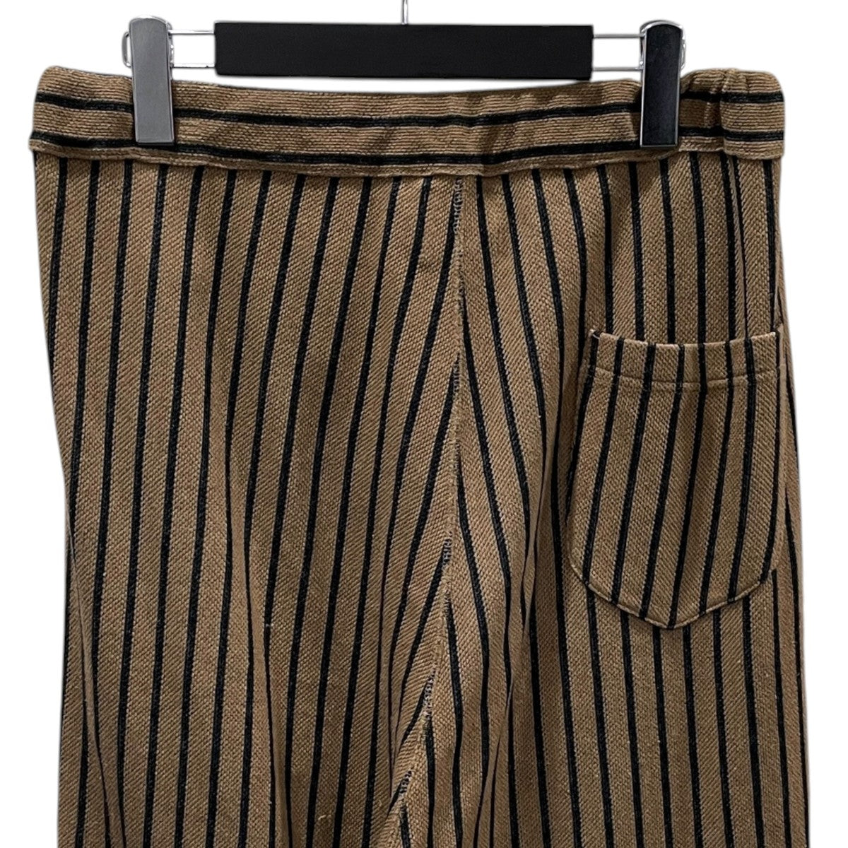 18SS ストライプ柄イージーパンツ Cotton Linen Ankle Pants コットンリネン アンクルパンツ SW-18SU203