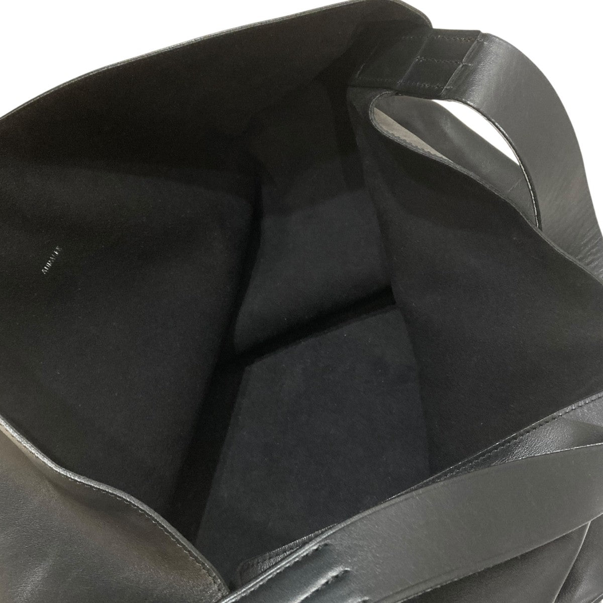 LEATHER BIG SHOULDER BAG MADE BY AETAショルダーバッグ