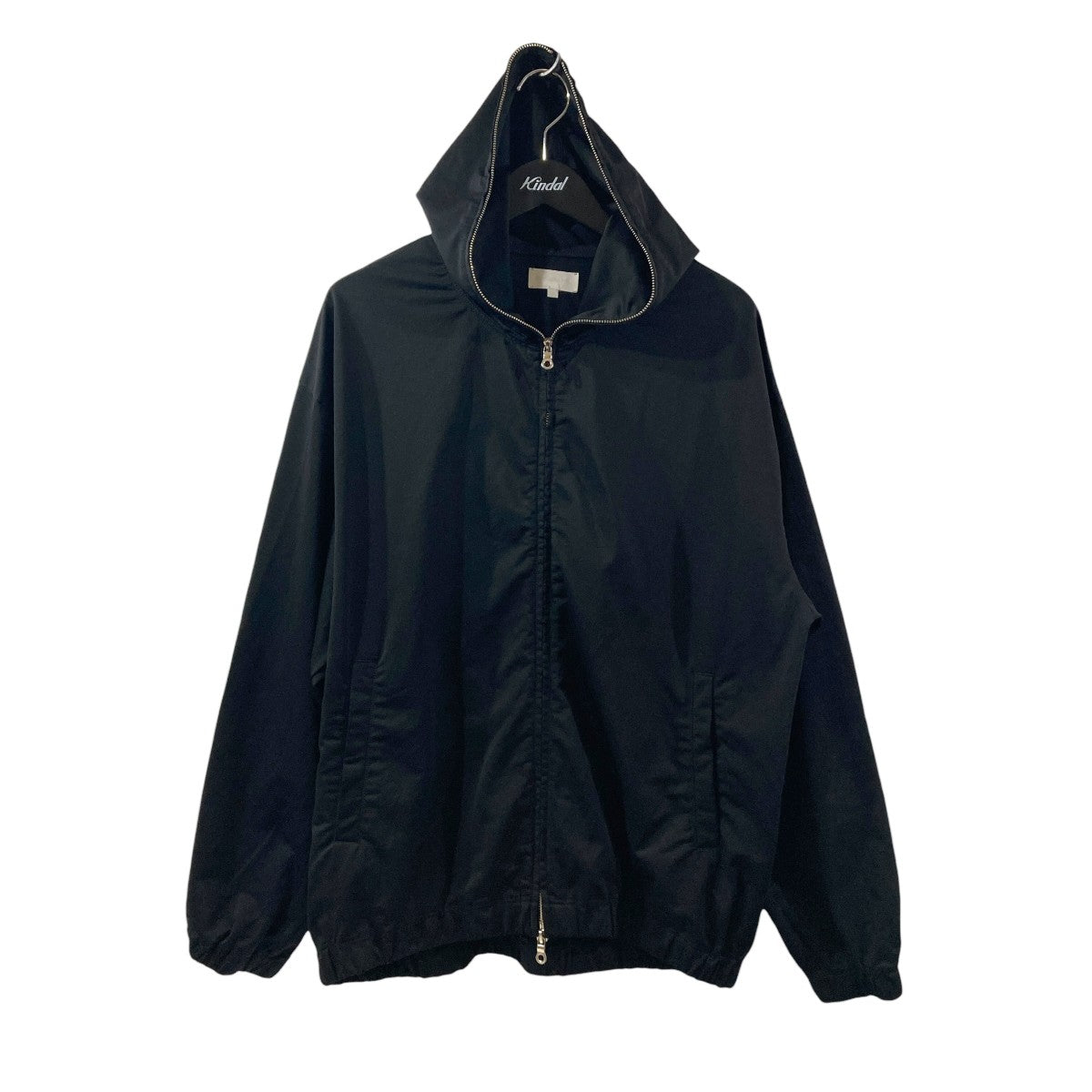 36G Nylon Hoodie - BLACK DYEジップパーカーMJ26S-004