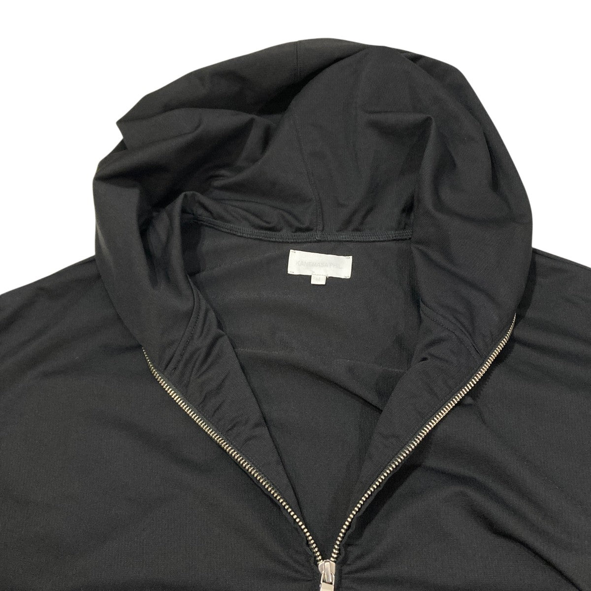 36G Nylon Hoodie - BLACK DYEジップパーカーMJ26S-004