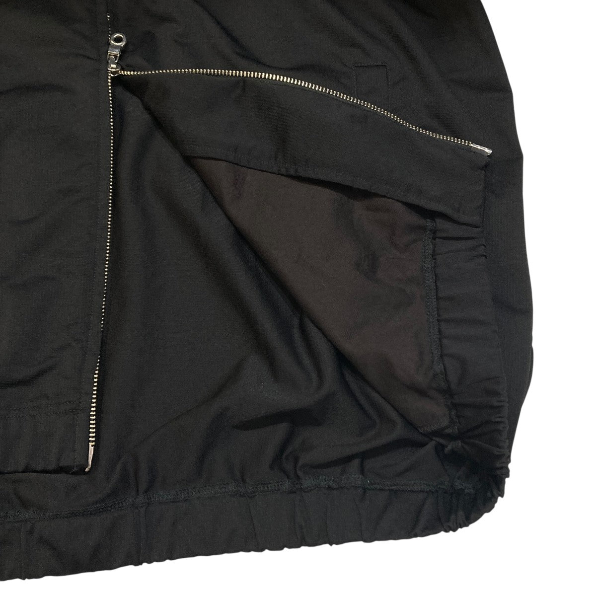 36G Nylon Hoodie - BLACK DYEジップパーカーMJ26S-004