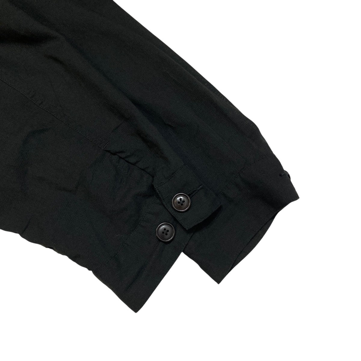 26SSオーガニックコットン強撚ドビークロス NO COLLAR TRUCKER JACKETノーカラージャケットM26A16BL01C