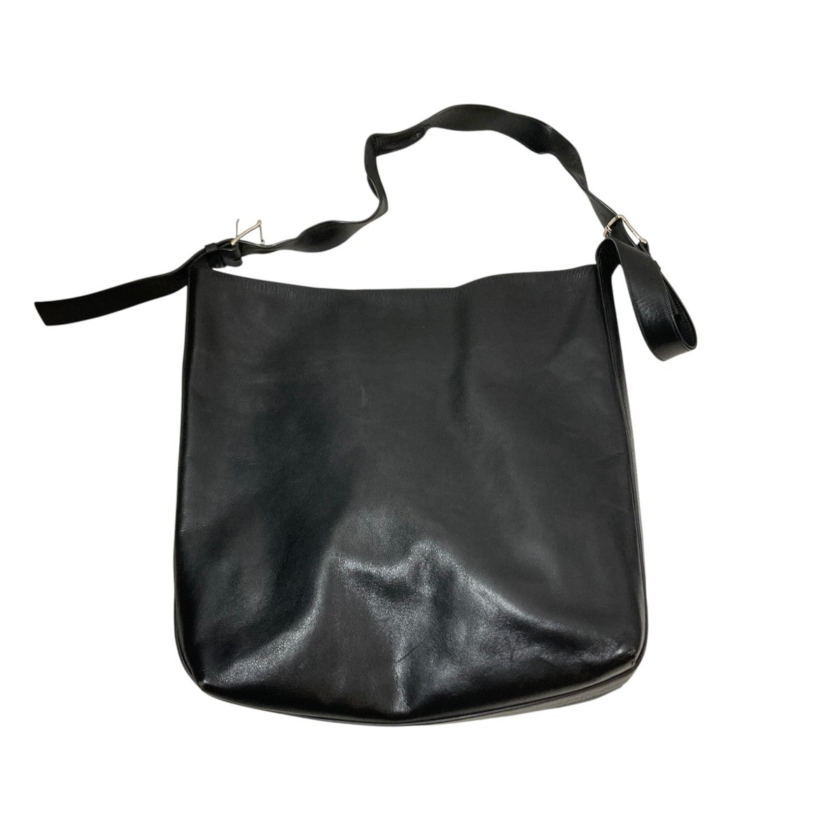 Emul black ylva calf leatherショルダーバッグ