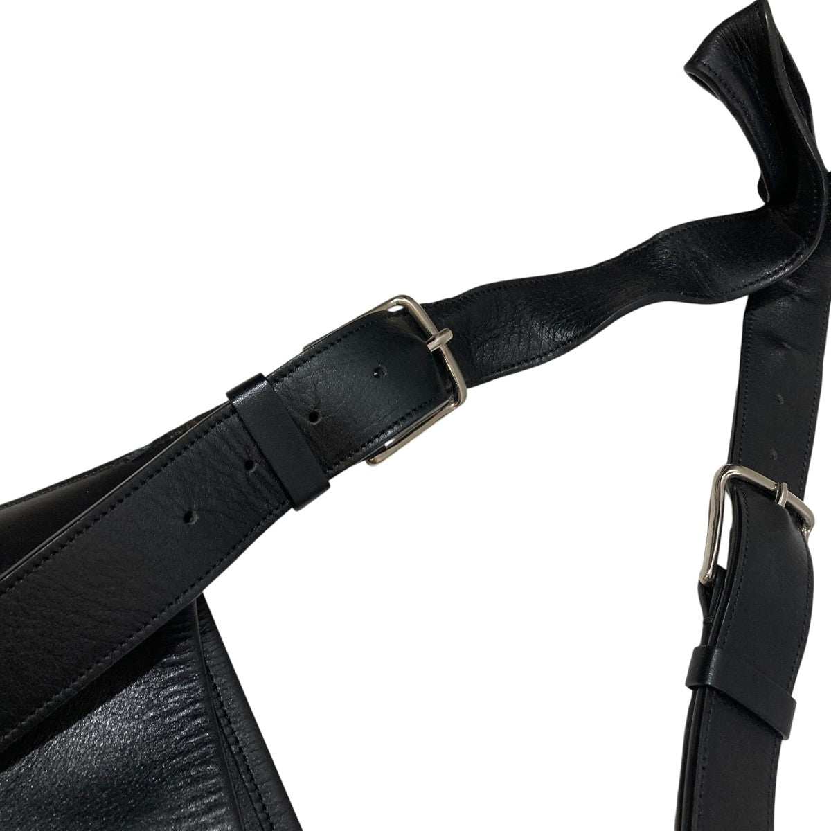 Emul black ylva calf leatherショルダーバッグ