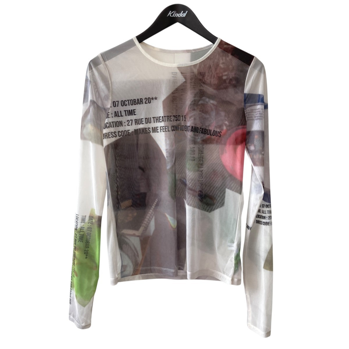 ORDINARY DAYS PRINT SHEER TOPSプリントシアートップス21252415308