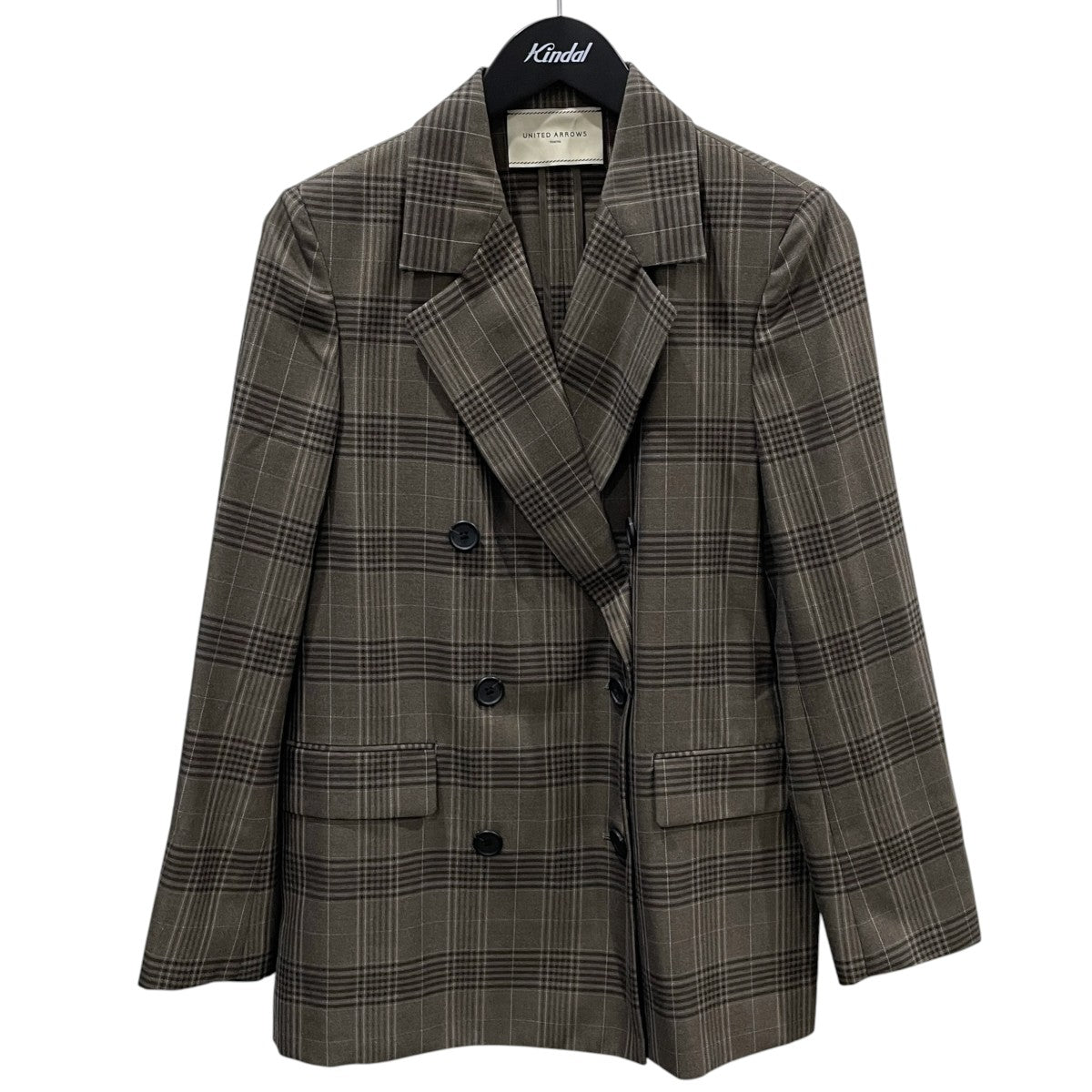 チェック柄ダブルジャケット 6BUTTON TAILORED JACKET 6ボタン テーラードジャケット 1522-2-990005