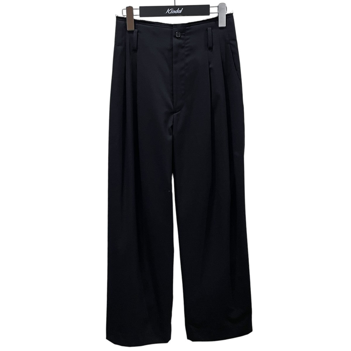 24SS タックパンツ ウエストカットオフスラックス 1614-299-6347