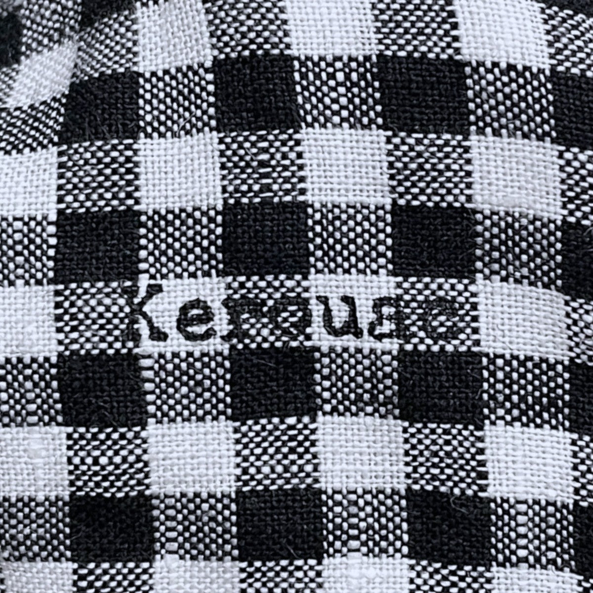 ギンガムチェック柄オープンカラー半袖リネンシャツ KEROUAC GINGHAM CHECK SHIRT ケルアック ギンガムチェックシャツ PC-016-3979