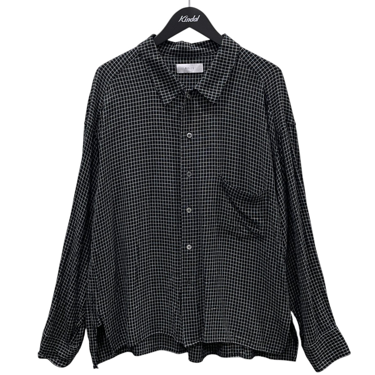 26SS チェック柄長袖シャツ RAYON CHECK SHIRTS レーヨンチェックシャツ FI-33