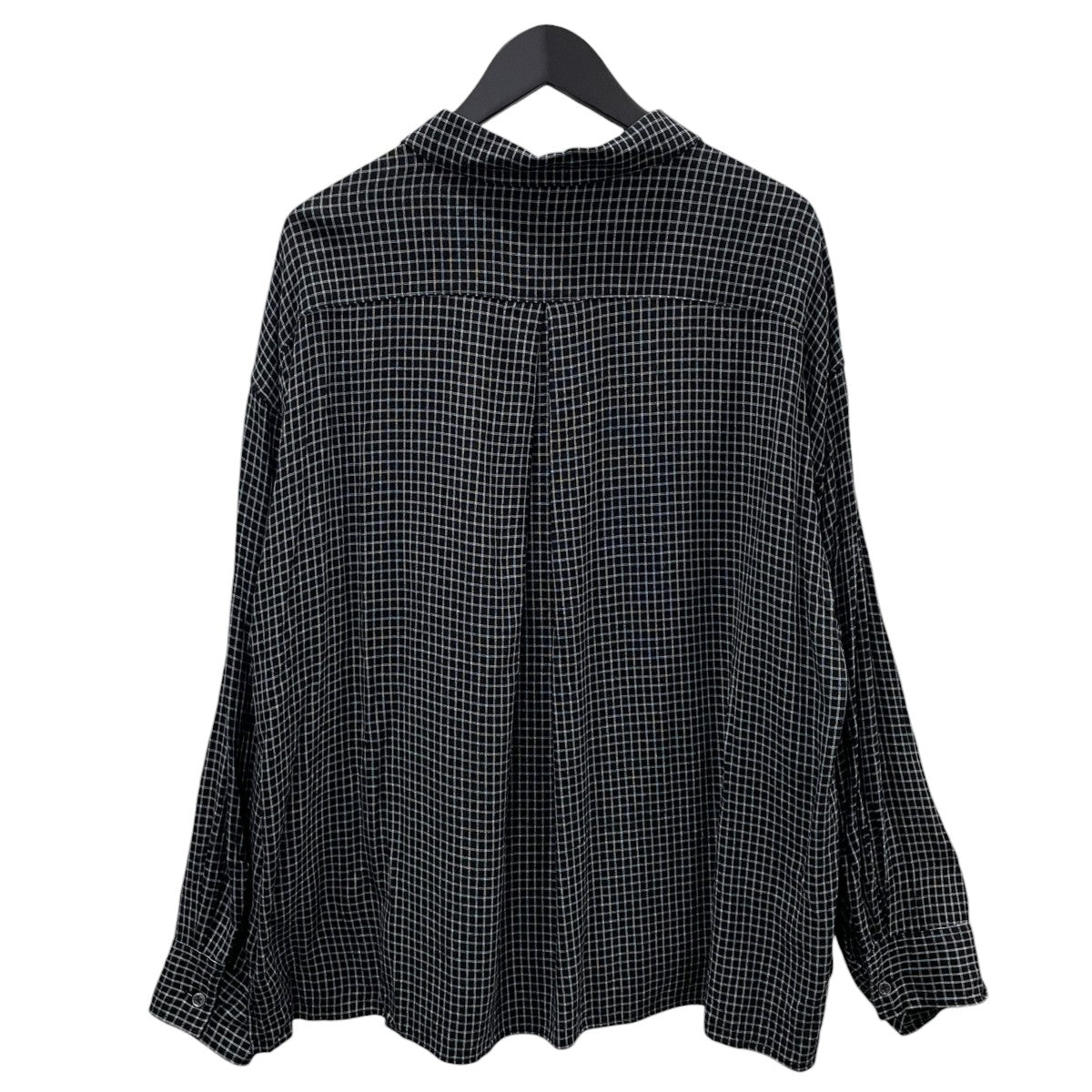 26SS チェック柄長袖シャツ RAYON CHECK SHIRTS レーヨンチェックシャツ FI-33