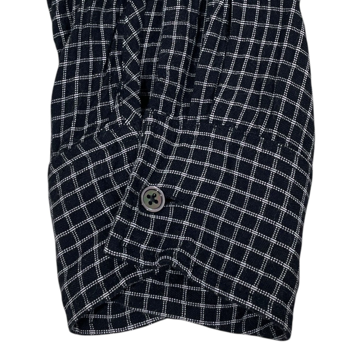26SS チェック柄長袖シャツ RAYON CHECK SHIRTS レーヨンチェックシャツ FI-33