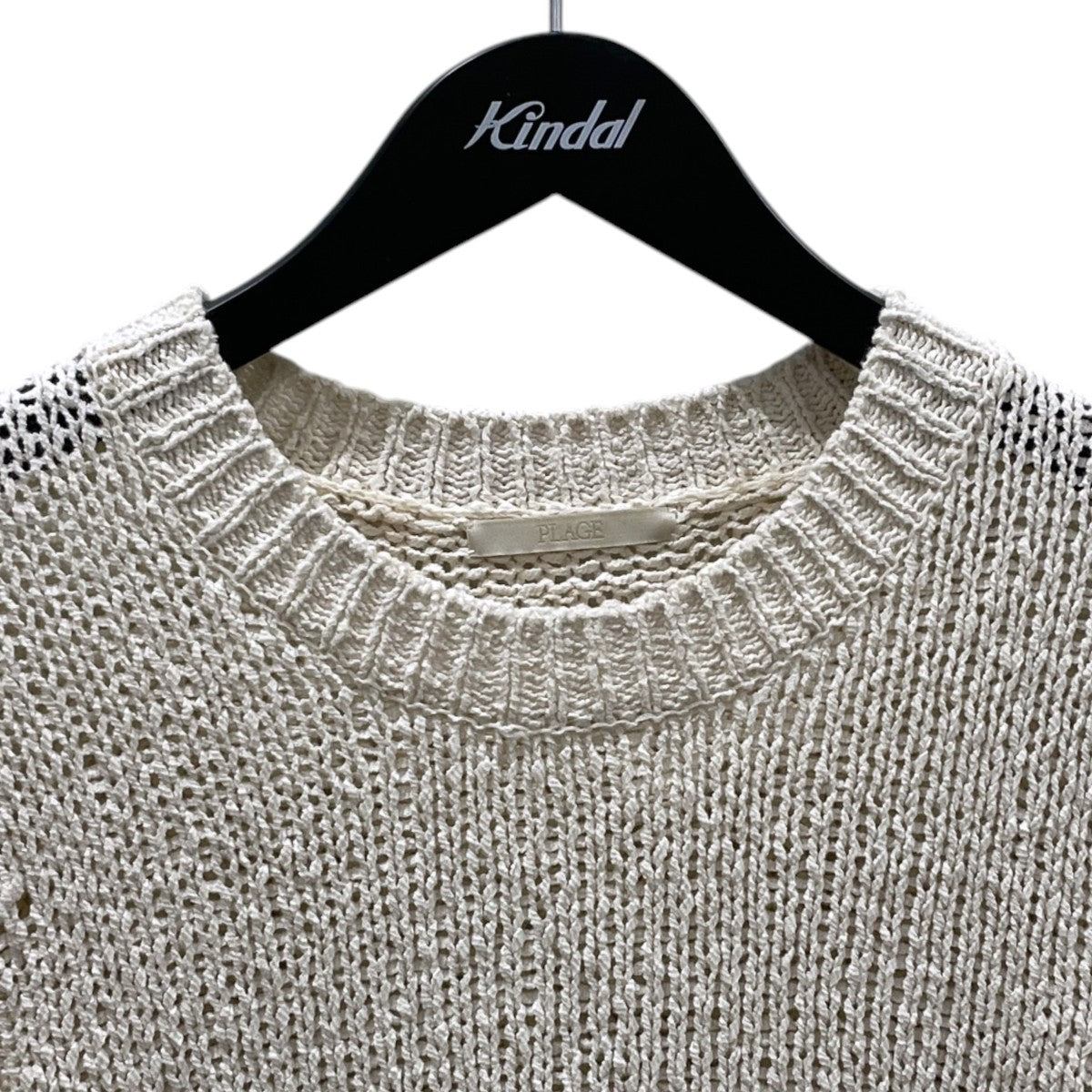 26SS 五分袖コットンニットセーター Italian yarn CO half ニット 26080922207020