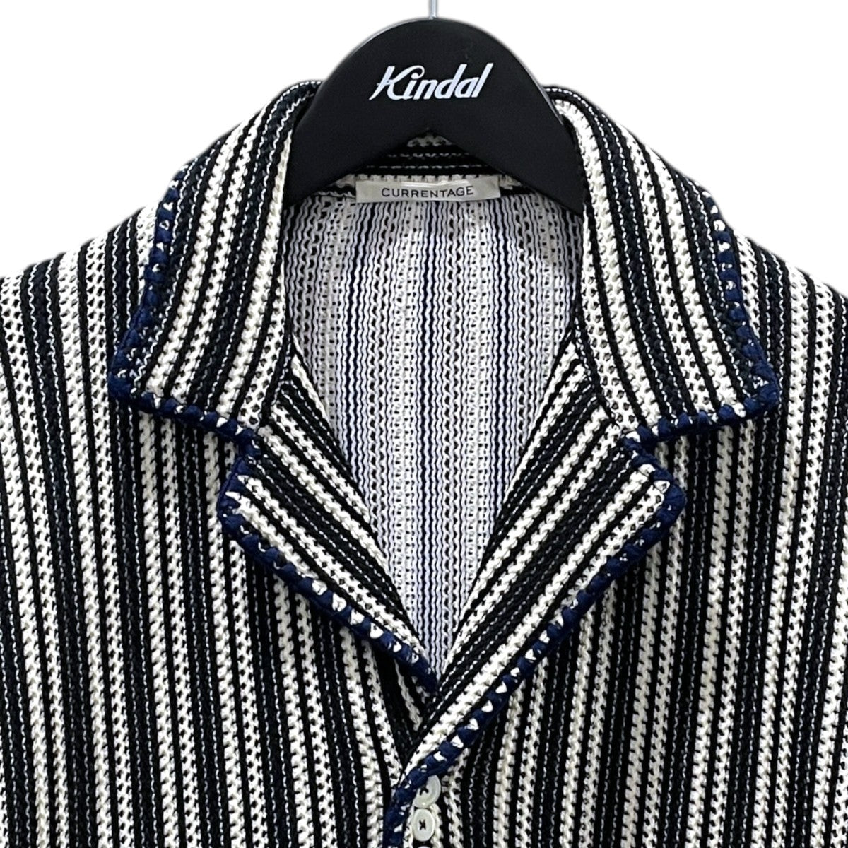 26SS ストライプ柄ニットジャケット Knitting Stripe Shirt ニッティングストライプシャツ A2562UTS457