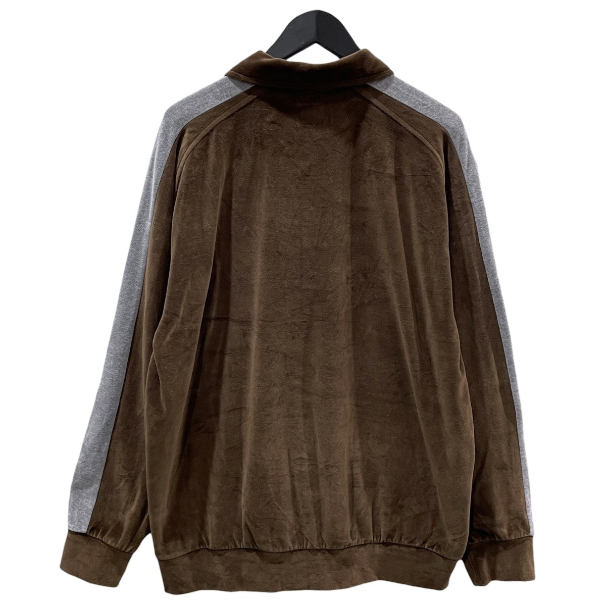Needles 25AW ベロア長袖ポロシャツ Side Line Pullover Shirt - C／PE Velour サイドラインプルオーバーシャツ - コットン ポリエステル ベロア RW338 古着・中古-2枚目のアイテム画像